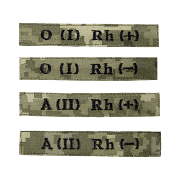 Патч/липучка "Група Крові" Піксель (7737) 7737 фото