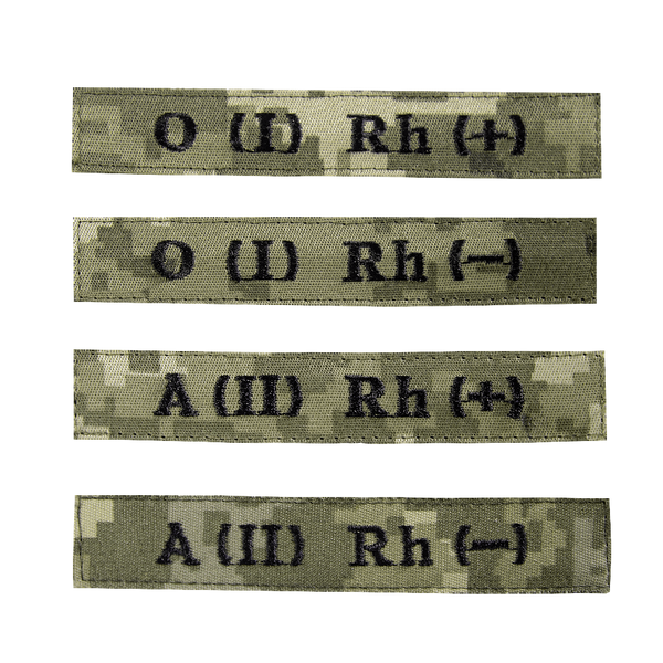 Патч/липучка "Група Крові" Піксель (7737) 7737 фото